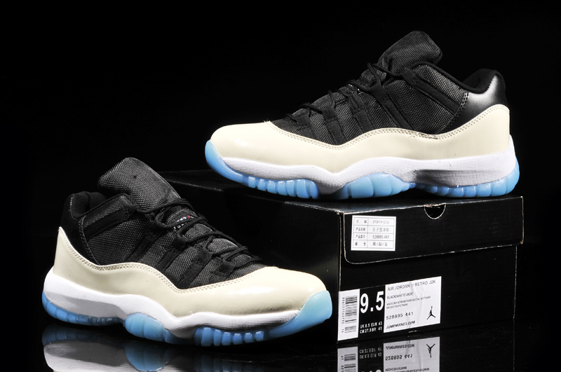 Air Jordan 11 Mens Shoes Black/Gray/White/Blue Online